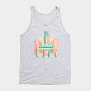 Art Deco Theater Christmas Tank Top